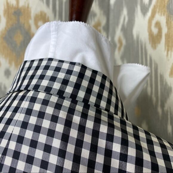 Ralph Lauren Spring Runway 2000 Black & White Gingham Silk Shantung Jacket - Picture 10 of 16